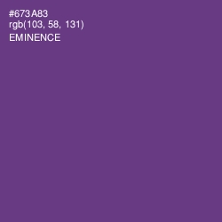 #673A83 - Eminence Color Image