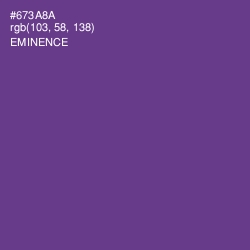 #673A8A - Eminence Color Image