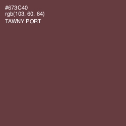 #673C40 - Tawny Port Color Image