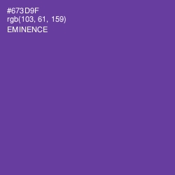 #673D9F - Eminence Color Image
