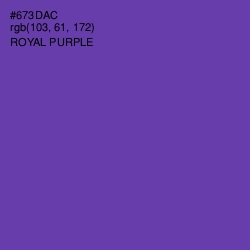 #673DAC - Royal Purple Color Image