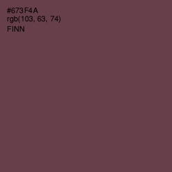 #673F4A - Finn Color Image