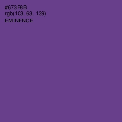 #673F8B - Eminence Color Image