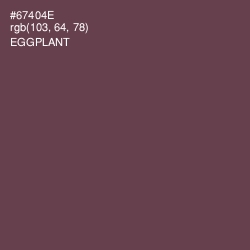 #67404E - Eggplant Color Image