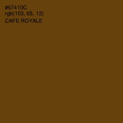 #67410C - Cafe Royale Color Image