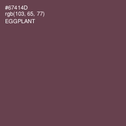 #67414D - Eggplant Color Image