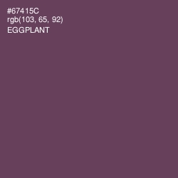 #67415C - Eggplant Color Image