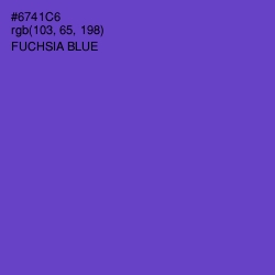 #6741C6 - Fuchsia Blue Color Image