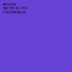 #6741D5 - Fuchsia Blue Color Image