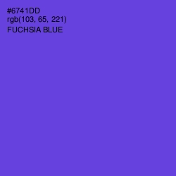 #6741DD - Fuchsia Blue Color Image