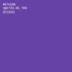 #6742A6 - Studio Color Image