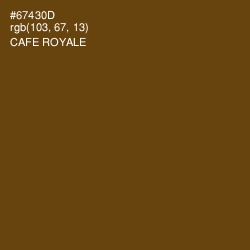 #67430D - Cafe Royale Color Image