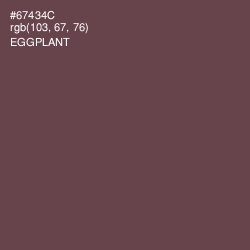 #67434C - Eggplant Color Image