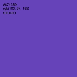 #6743B9 - Studio Color Image