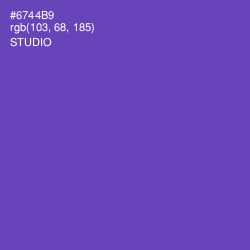 #6744B9 - Studio Color Image