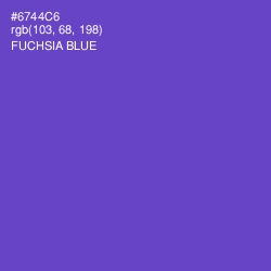 #6744C6 - Fuchsia Blue Color Image