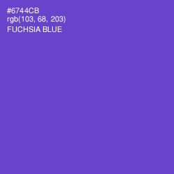 #6744CB - Fuchsia Blue Color Image