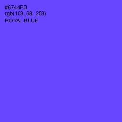 #6744FD - Royal Blue Color Image