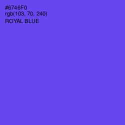 #6746F0 - Royal Blue Color Image