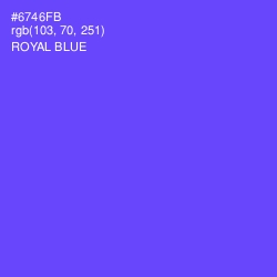 #6746FB - Royal Blue Color Image