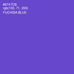 #6747CB - Fuchsia Blue Color Image
