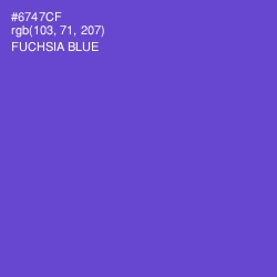 #6747CF - Fuchsia Blue Color Image