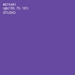 #6749A1 - Studio Color Image