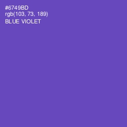 #6749BD - Blue Violet Color Image