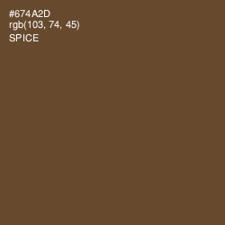 #674A2D - Spice Color Image