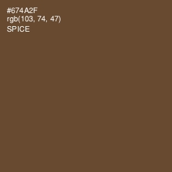 #674A2F - Spice Color Image