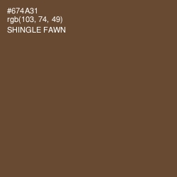 #674A31 - Shingle Fawn Color Image