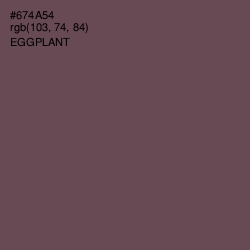 #674A54 - Eggplant Color Image