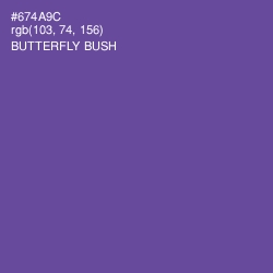 #674A9C - Butterfly Bush Color Image