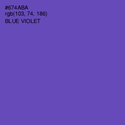 #674ABA - Blue Violet Color Image