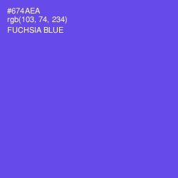 #674AEA - Fuchsia Blue Color Image