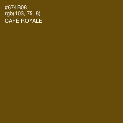 #674B08 - Cafe Royale Color Image