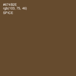 #674B2E - Spice Color Image