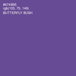 #674B95 - Butterfly Bush Color Image