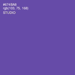 #674BA8 - Studio Color Image