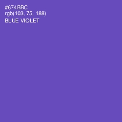 #674BBC - Blue Violet Color Image