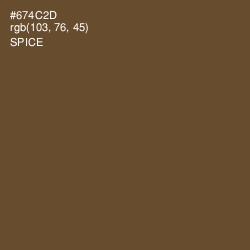 #674C2D - Spice Color Image