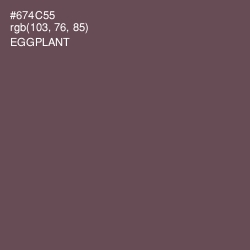 #674C55 - Eggplant Color Image