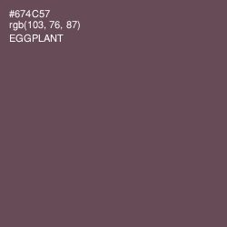 #674C57 - Eggplant Color Image