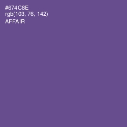 #674C8E - Affair Color Image