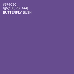 #674C90 - Butterfly Bush Color Image