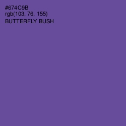 #674C9B - Butterfly Bush Color Image