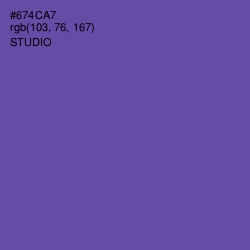 #674CA7 - Studio Color Image