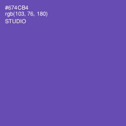 #674CB4 - Studio Color Image
