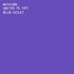 #674CBB - Blue Violet Color Image