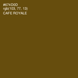#674D0D - Cafe Royale Color Image